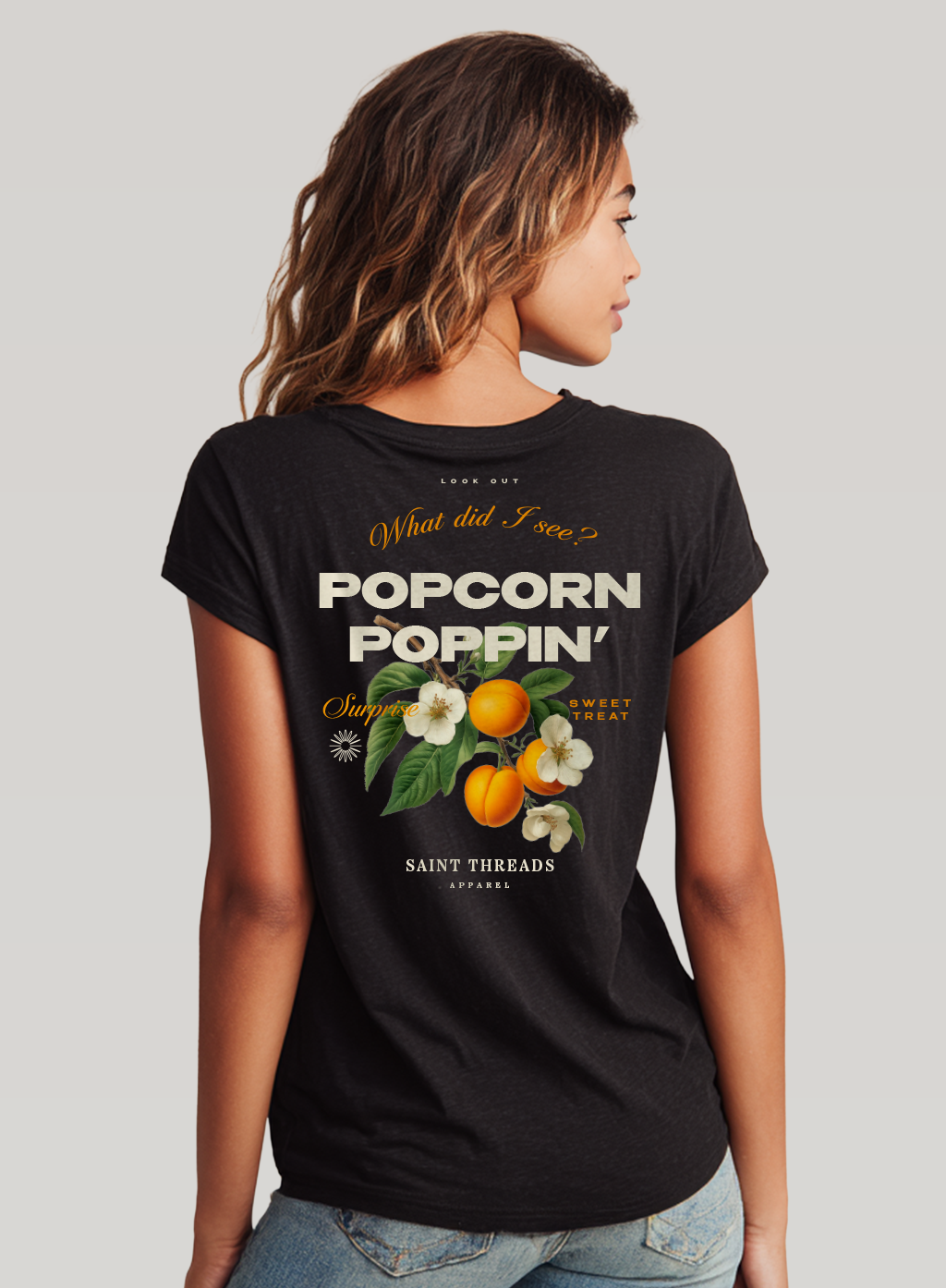 Popcorn Poppin' Female Fit – Saint Threads