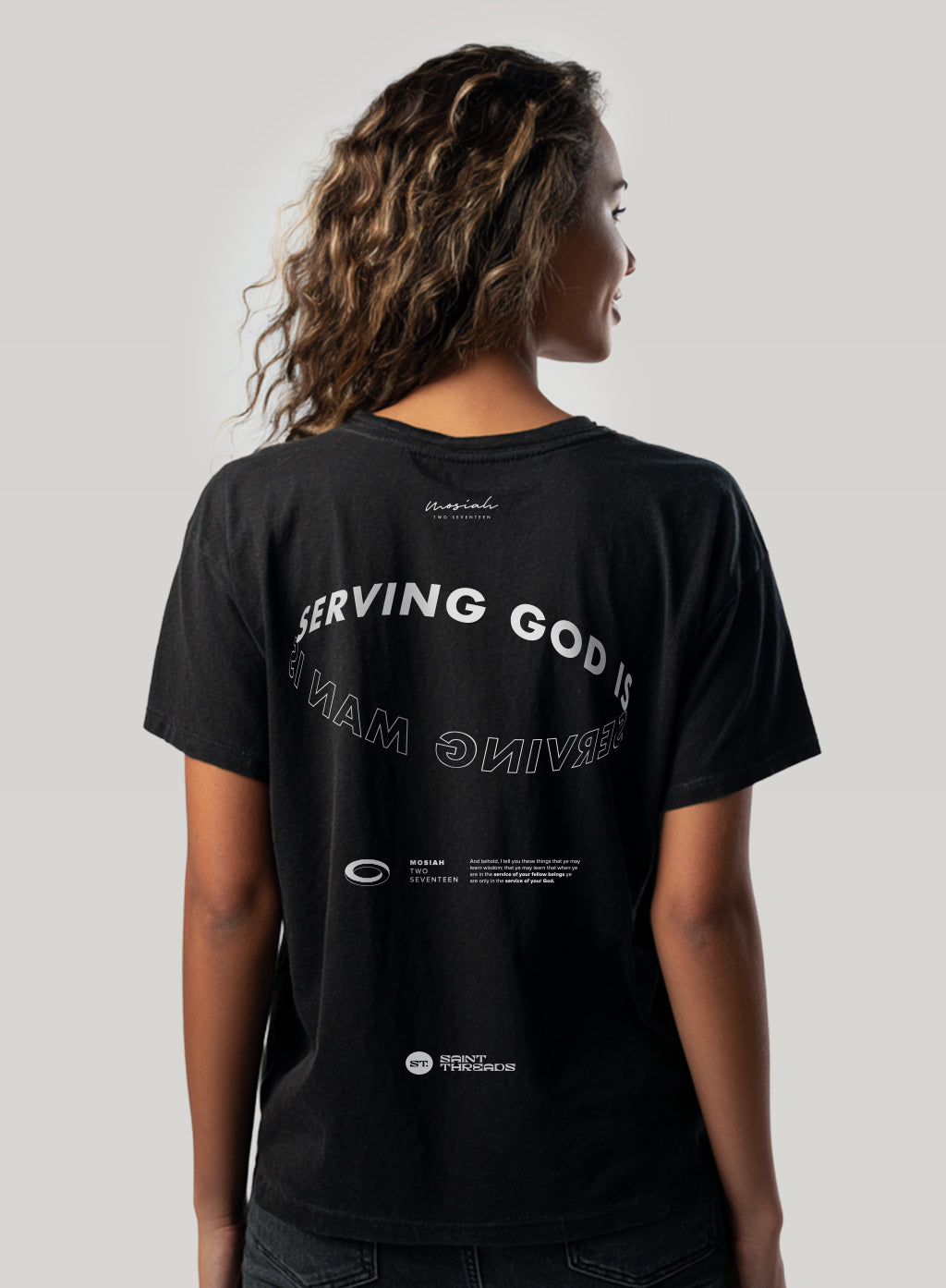 Serving God Tee – Saint Threads